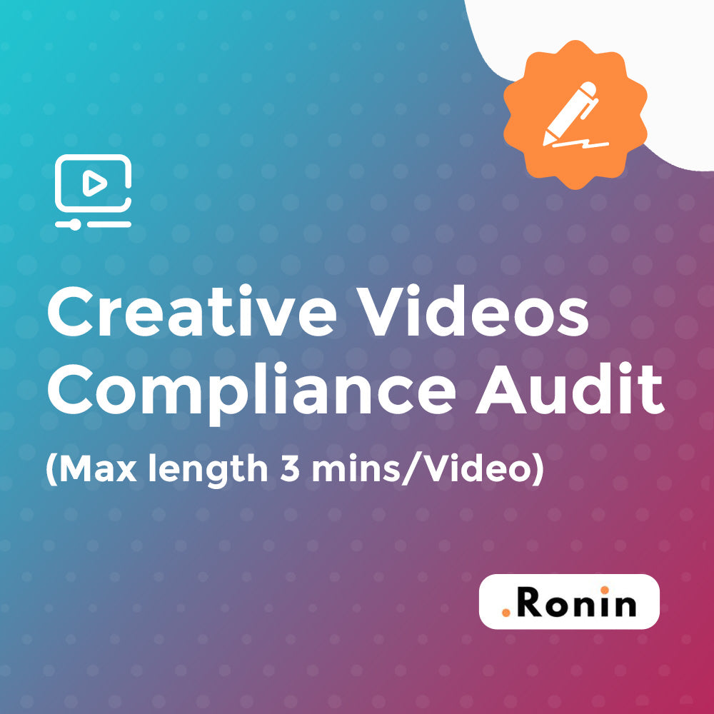 1 x Creative Videos - (Max length 3 mins/Video)